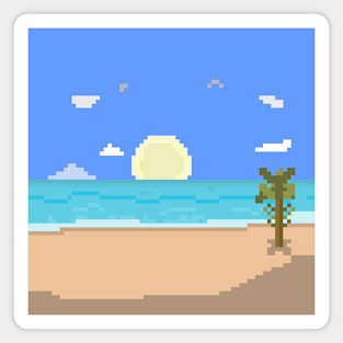 Beach - Pixel Art Magnet